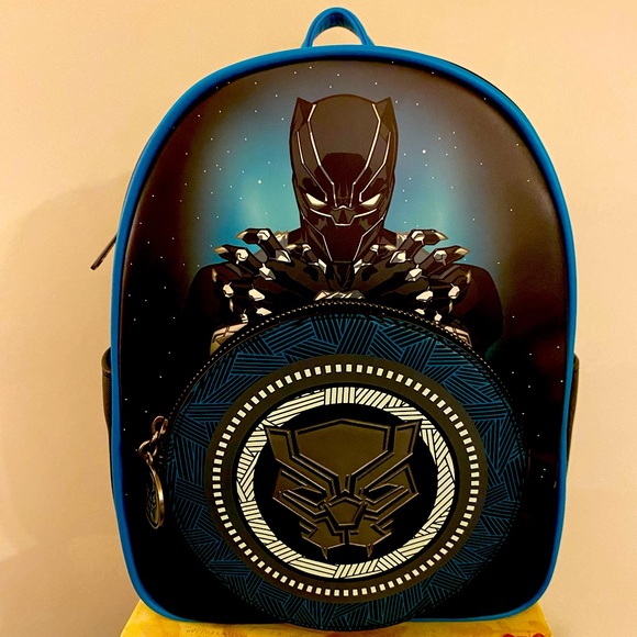 Loungefly Handbags - Marvel X Loungefly Funko Black Panther Wakanda Forever Blue & Black 🎃 Halloween